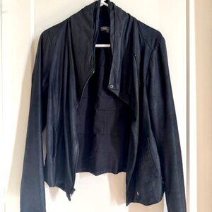VINCE Black Moto Jacket